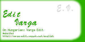 edit varga business card